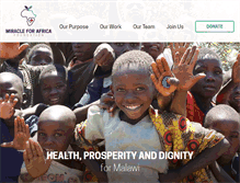 Tablet Screenshot of miracleforafrica.org